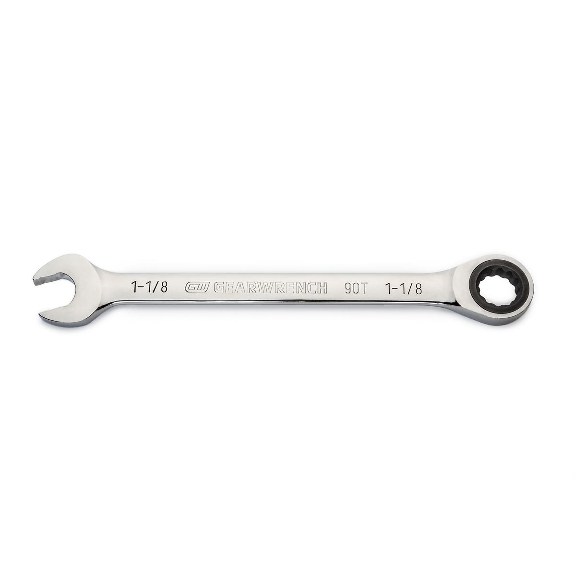 GearWrench 90-Tooth Combination Ratchet Wrench — 1 1/8in., 12-Point, Model# KDT86955